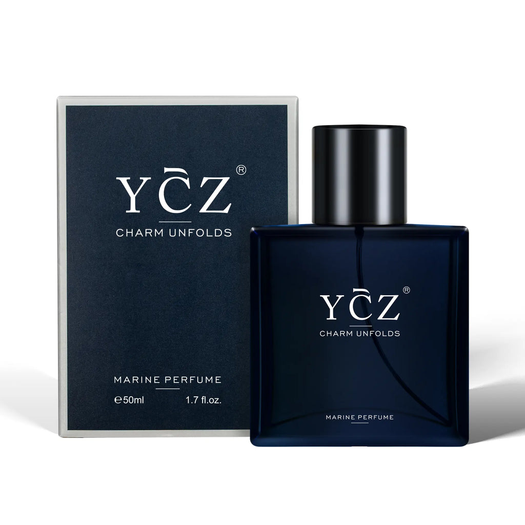 YCZ Midnight Marine Eau De Parfum 50ml Unisex | Luxurious Aromatic Aquatic Woody Fragrance with Bergamot, Coconut, and Amber | Long-Lasting Arabian Scent for Men and Women | Premium Gift Option