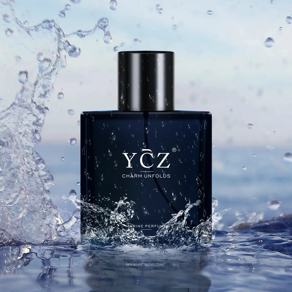 YCZ Midnight Marine Eau De Parfum 50ml Unisex | Luxurious Aromatic Aquatic Woody Fragrance with Bergamot, Coconut, and Amber | Long-Lasting Arabian Scent for Men and Women | Premium Gift Option