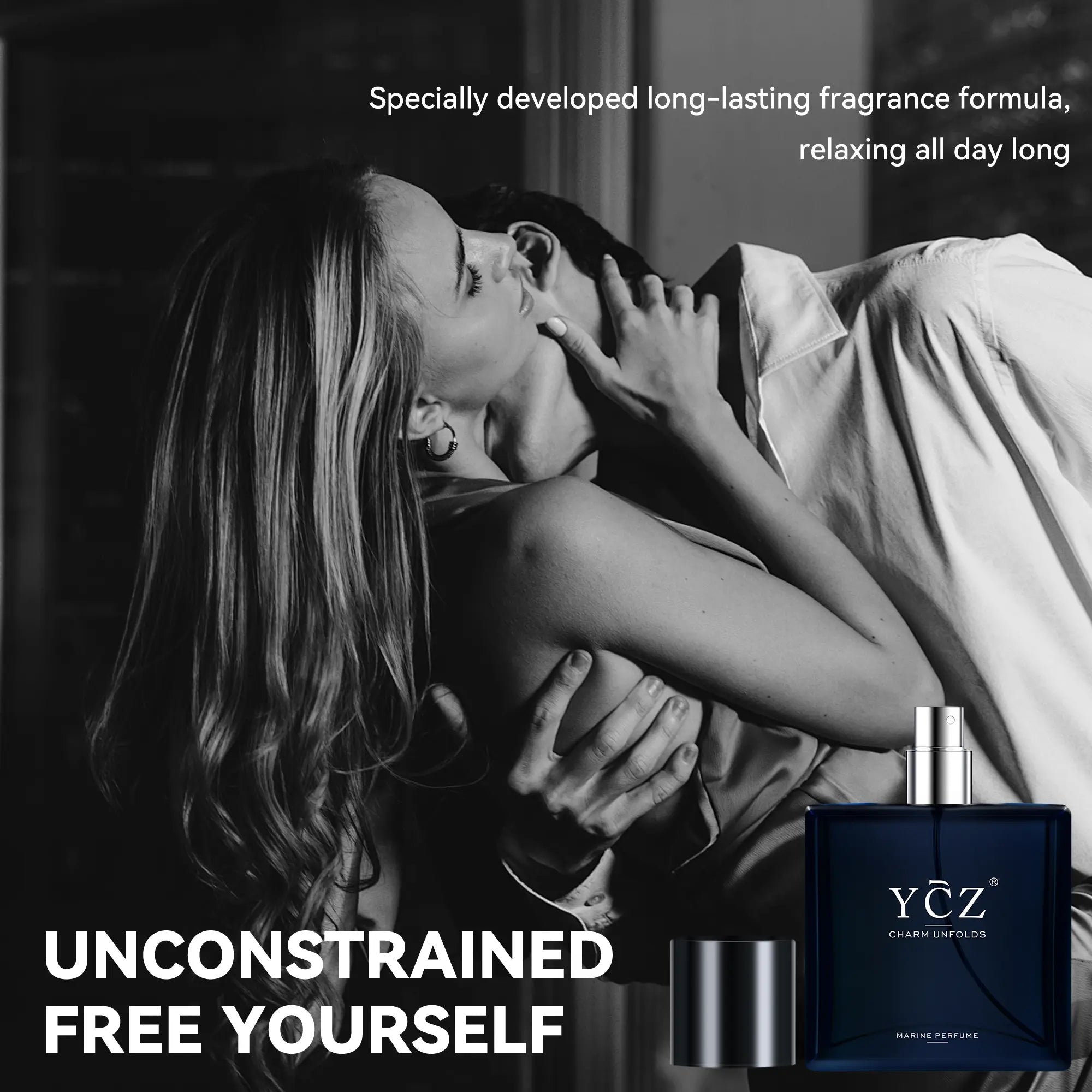 YCZ Midnight Marine Eau De Parfum 50ml Unisex | Luxurious Aromatic Aquatic Woody Fragrance with Bergamot, Coconut, and Amber | Long-Lasting Arabian Scent for Men and Women | Premium Gift Option